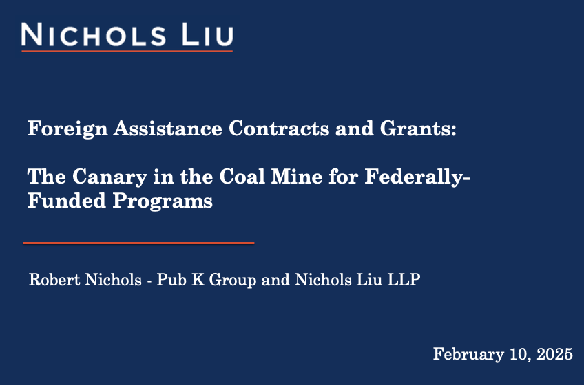 Foreign Assistance Contracts and Grants:  The Canary in the Coal Mine for Federally-Funded Programs